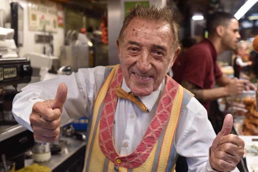 Joan Bayén, propietari del bar Pinotxo del mercat de la Boqueria