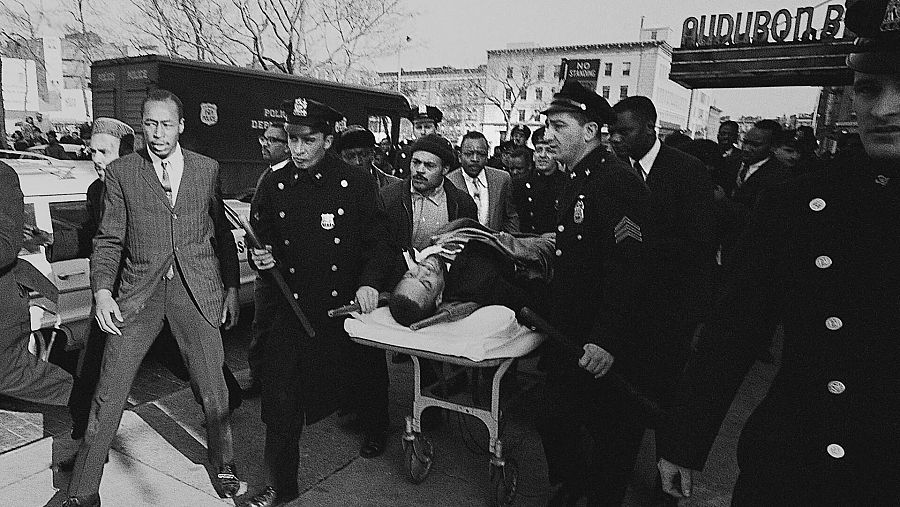 Malcolm X herido de muerte en el atentado