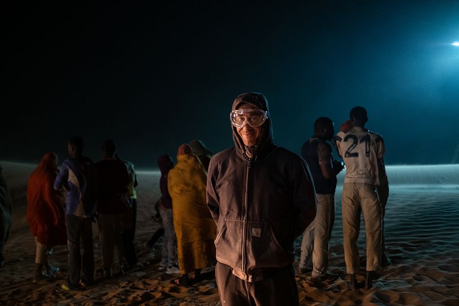 Matteo Garrone, en el rodaje ed 'Yo Capitán'.