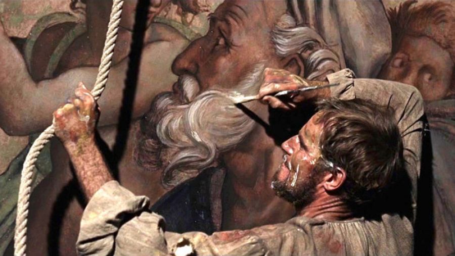 'El tormento y el éxtasis', con Charlton Heston convertido en Miguel Ángel