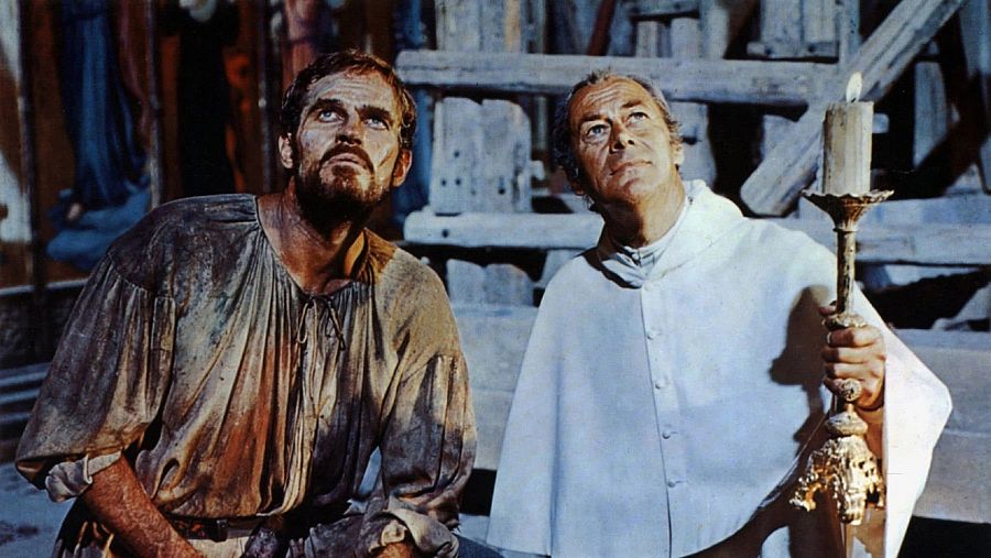 'El tormento y el éxtasis', con Charlton Heston convertido en Miguel Ángel