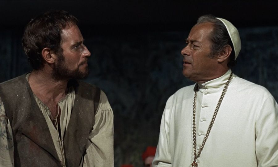 'El tormento y el éxtasis', con Charlton Heston convertido en Miguel Ángel