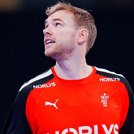 Mathias Gidsel, jugador de Dinamarca.