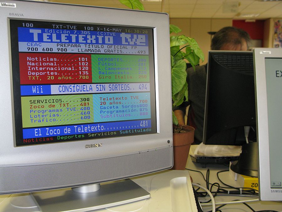 la redacción del Teletexto