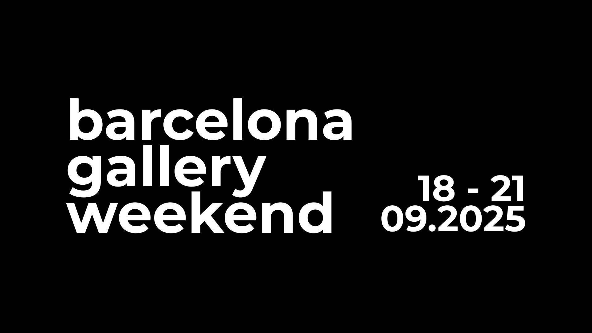 Barcelona Gallery Weekend arrenca amb 24 galeries i 50 artistes