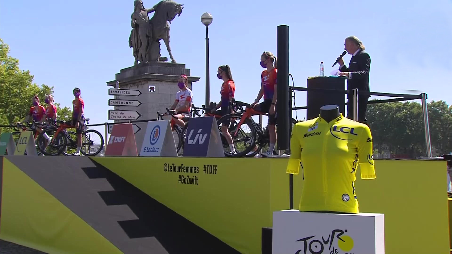 Ciclismo Tour de Francia femenino. Presentación de equipos RTVE Play