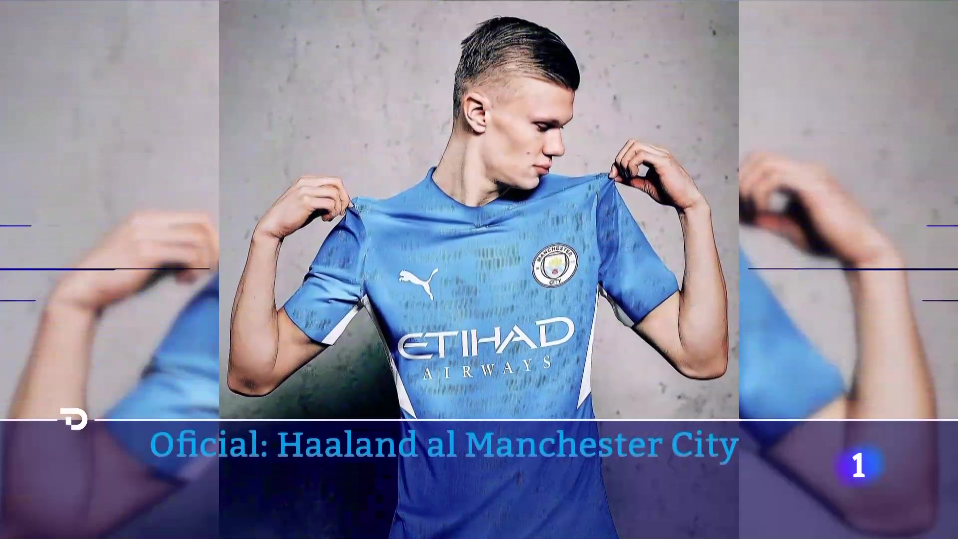 Haaland ya luce la camiseta del City