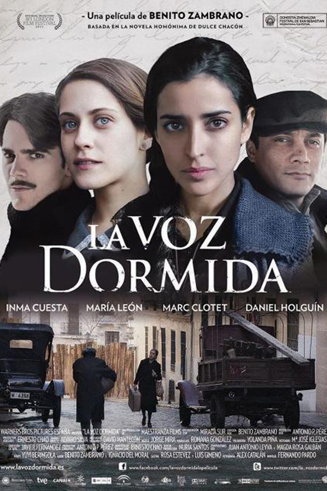 La voz dormida Poster de La voz dormida