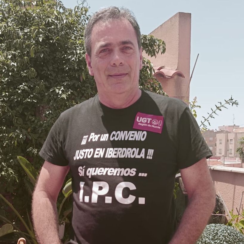 José Antonio López Navarro, secretario general de UGT en Iberdrola, no entiende como una gran empresa del IBEX no garantice el poder adquisitivo