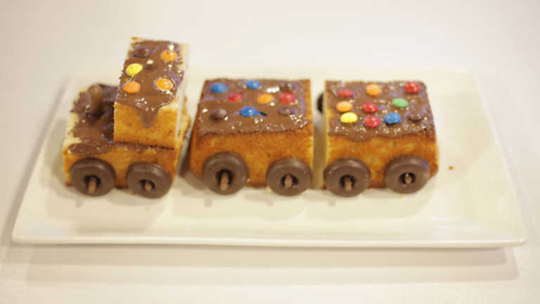 Postre - Bizcotren con chocolate