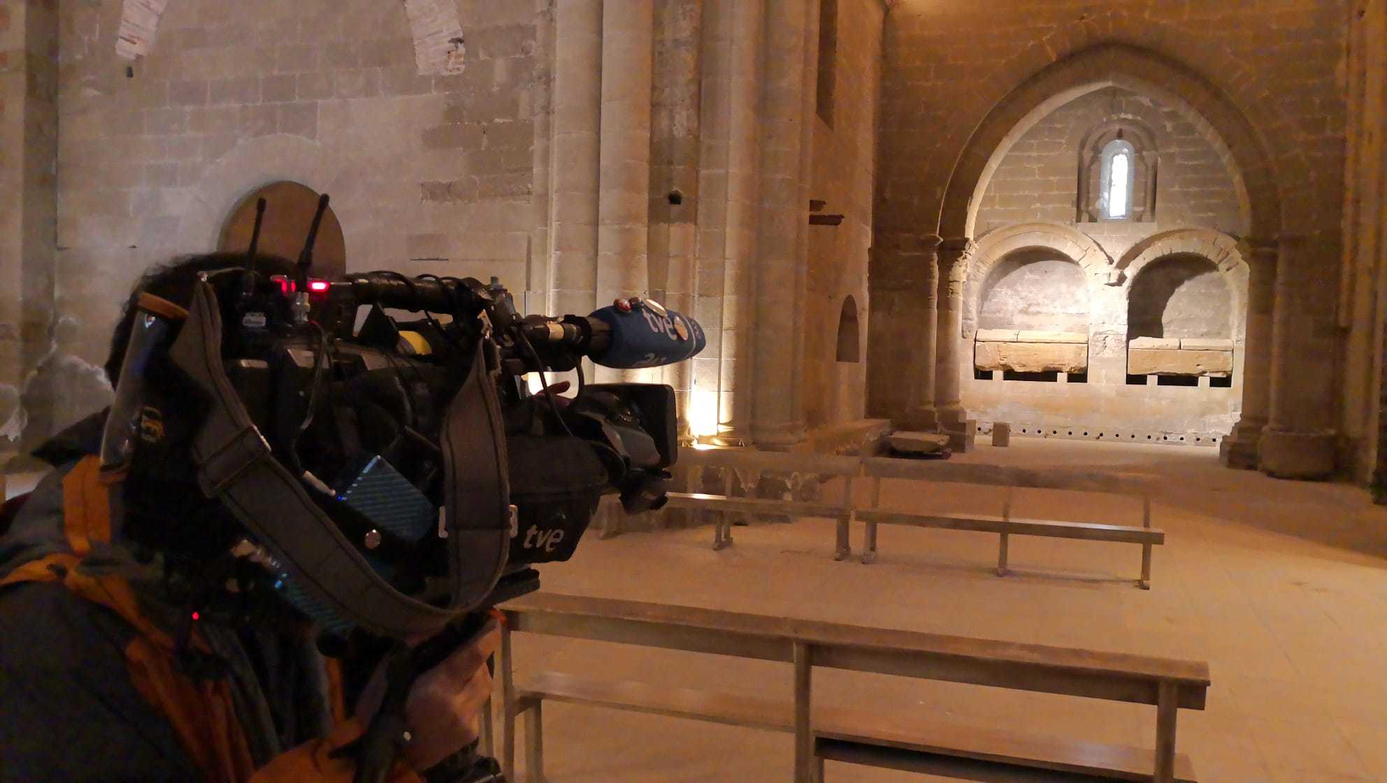 Sarcófagos de Doña Sancha y Pedro Segundo en el monasterio de Santa María de Sijena.