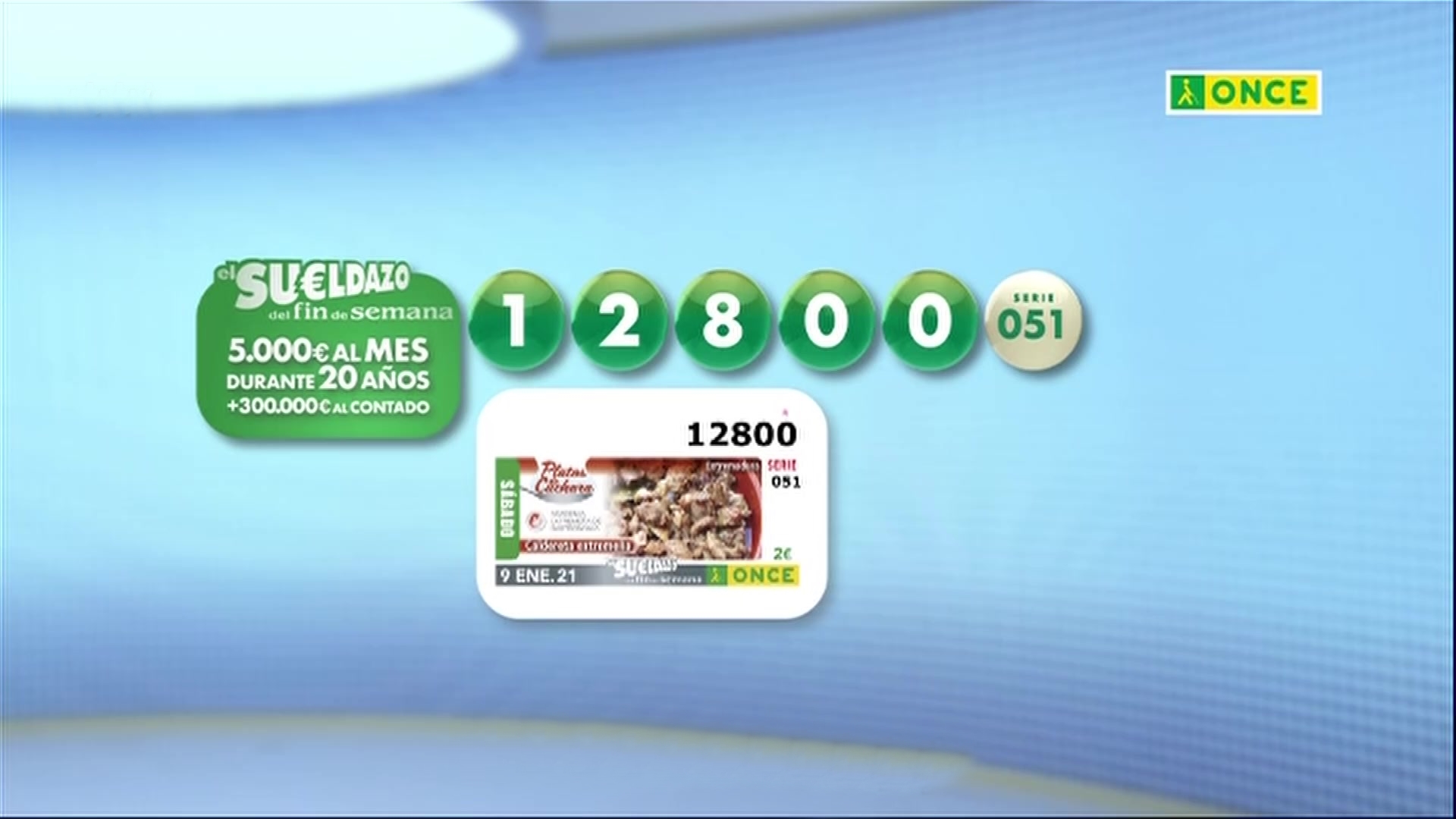 Sorteo Once 10 01 21 Rtve Es