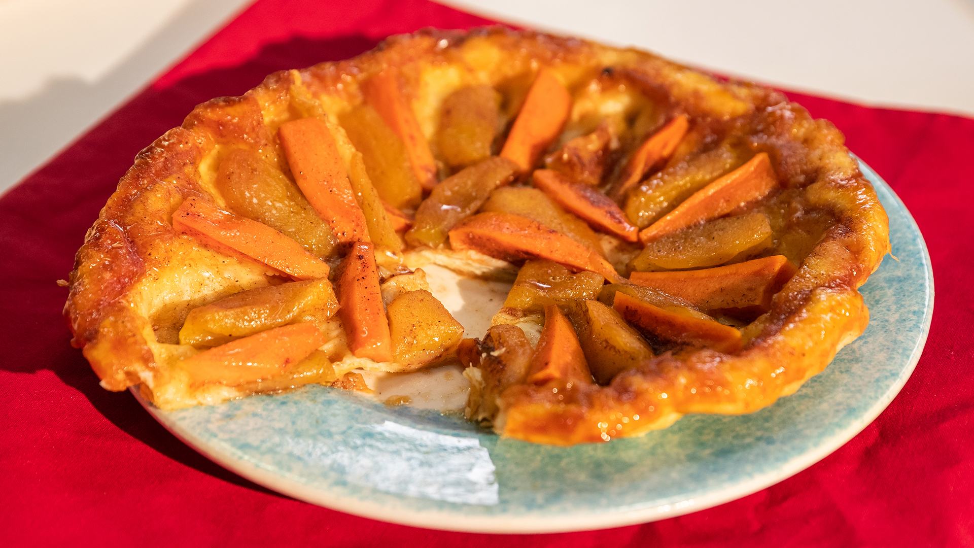 Receta de tarta de manzana y batata