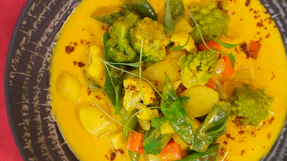 Top 78+ imagen receta de curry de verduras