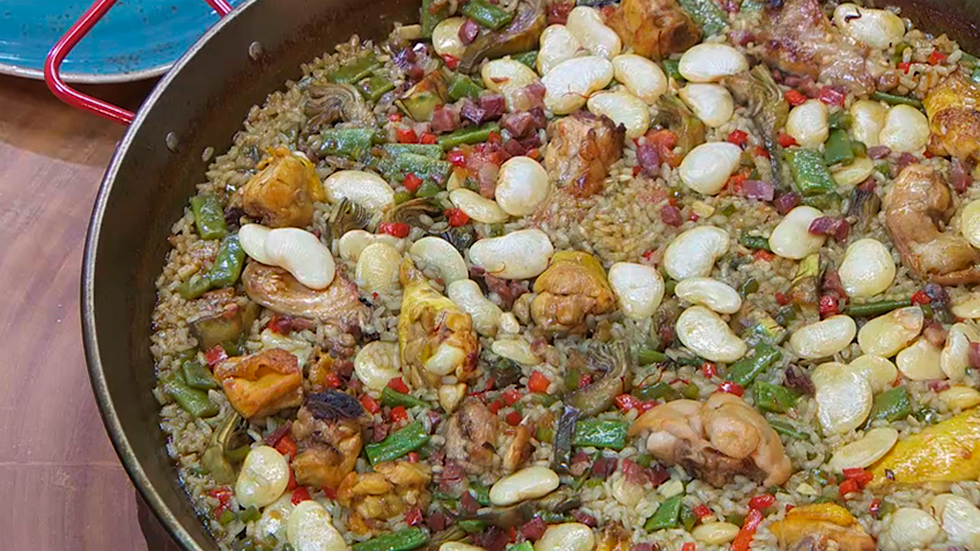 Paella valenciana 100x100 Torres