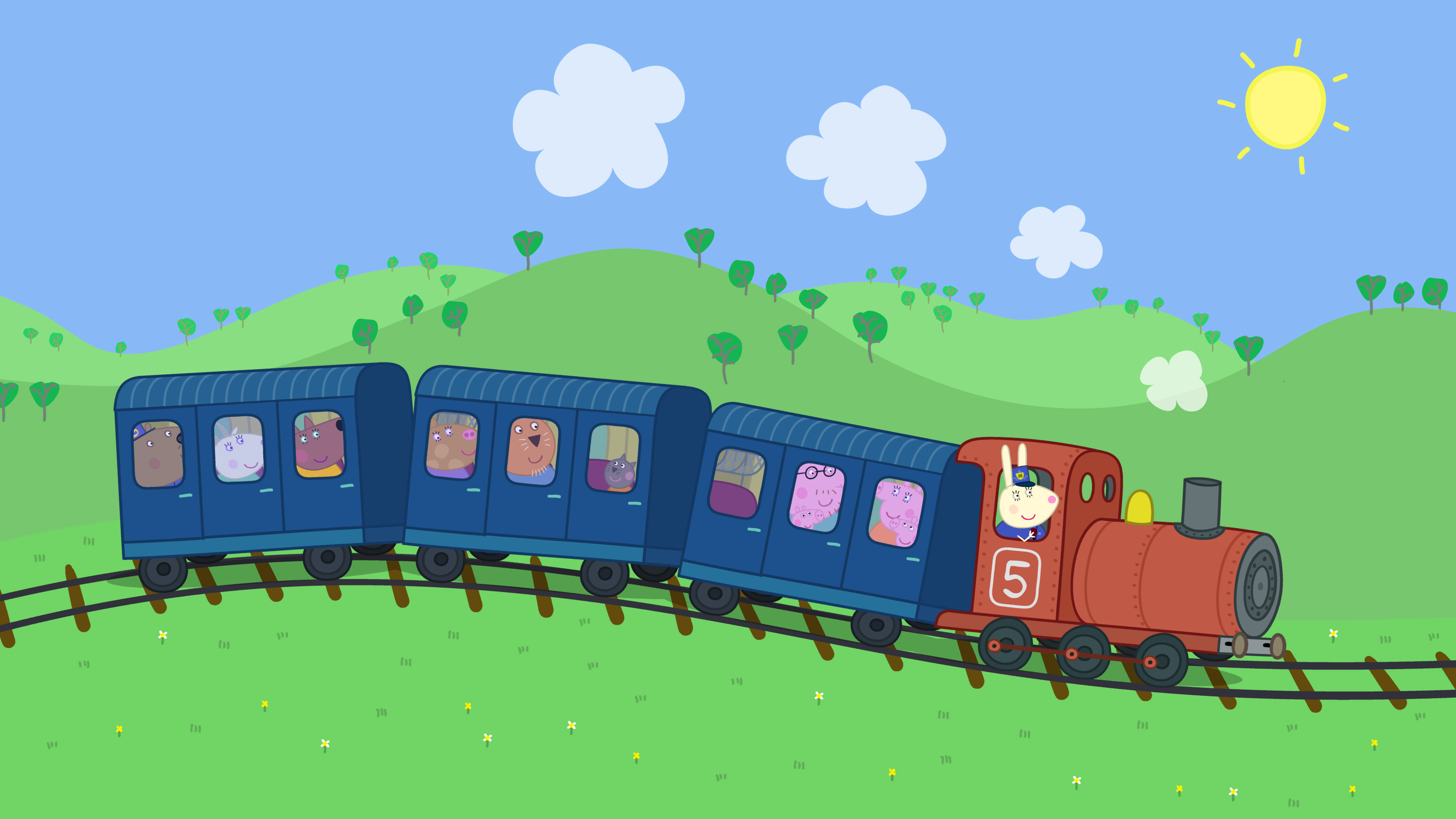 Peppa Pig - Un largo viaje en tren - RTVE.es