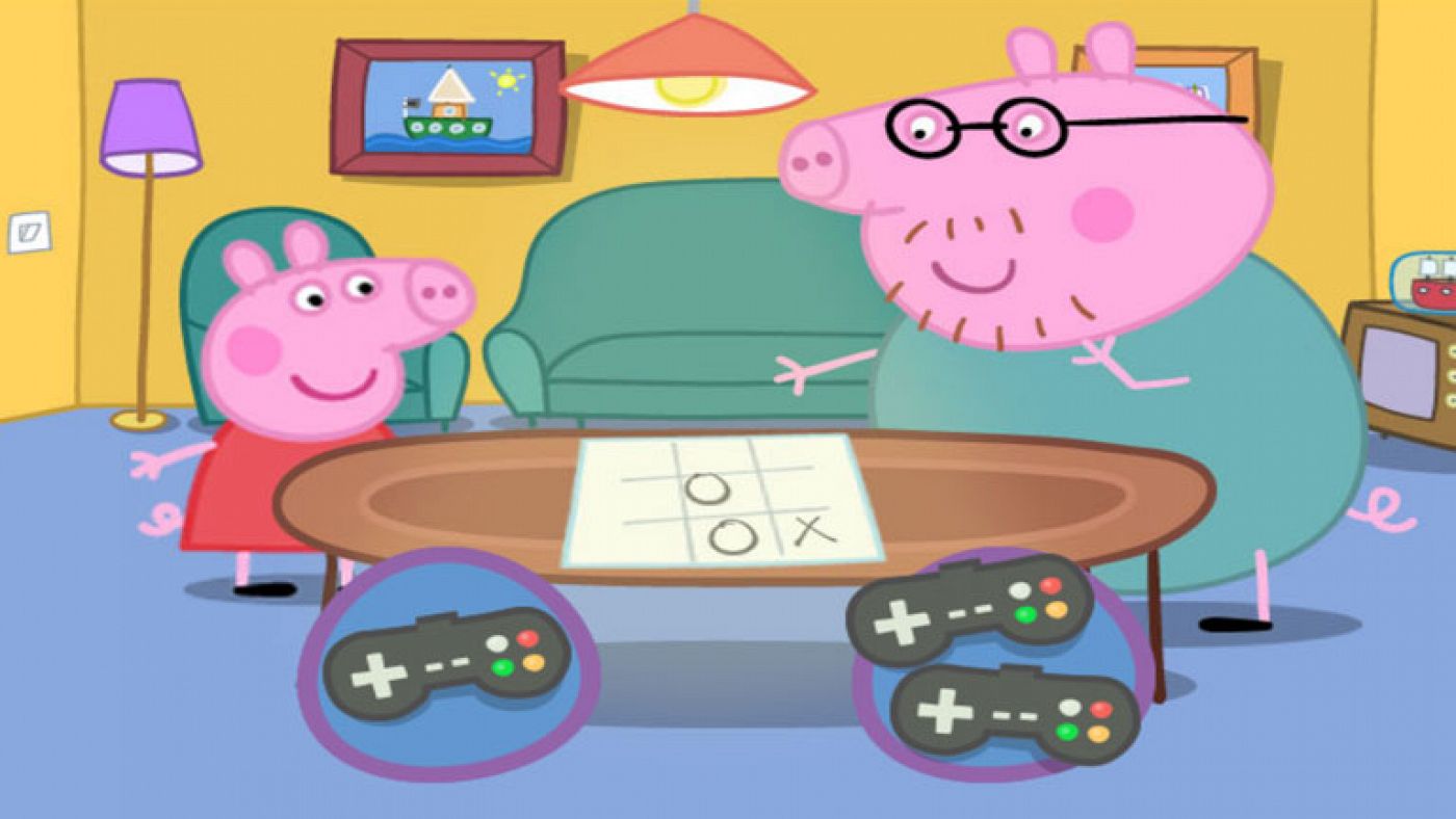 Colorea la fiesta de cumpleaños del Abuelo Pig - Clan TV 