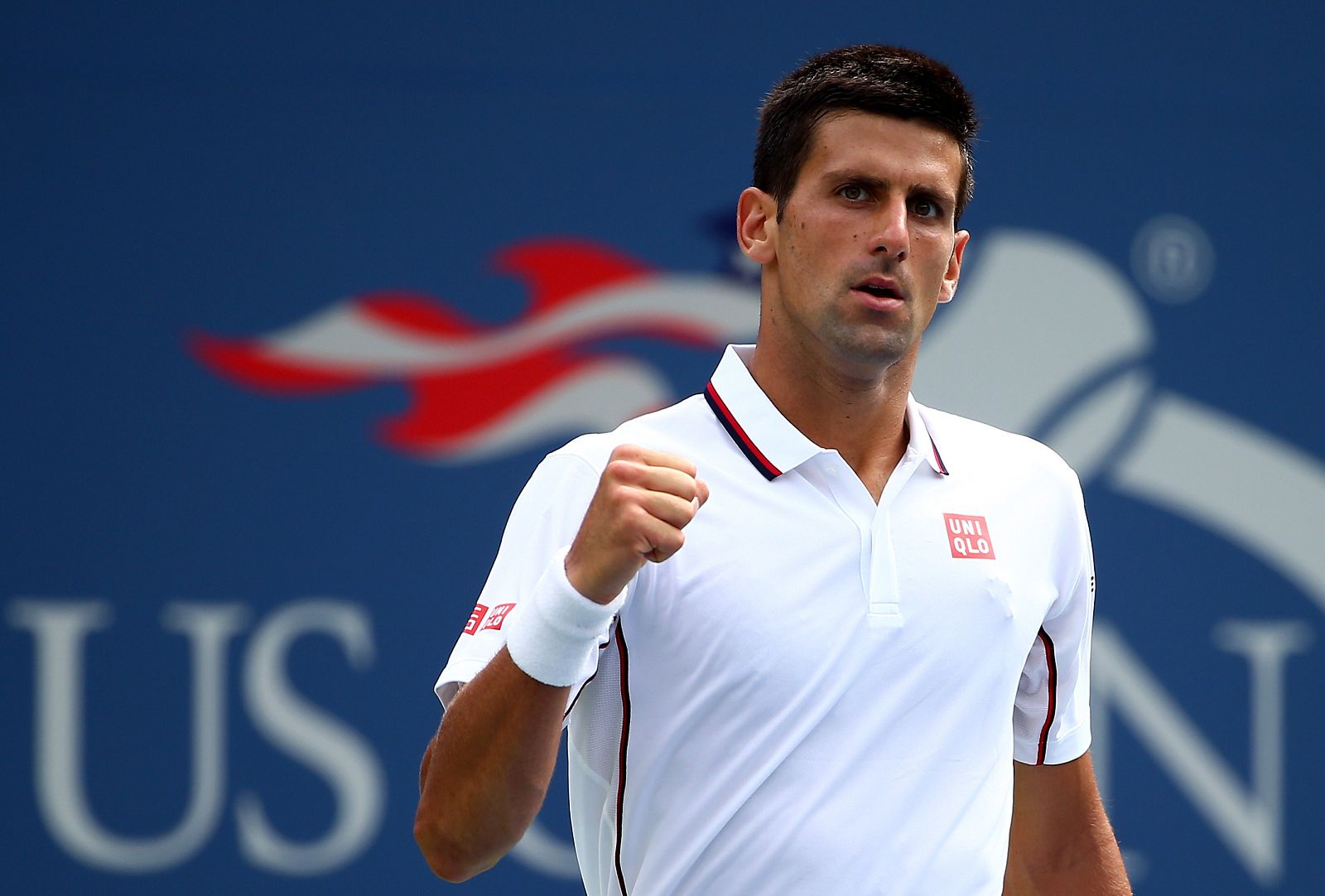 Djokovic celebra su victoria frente a Querrey