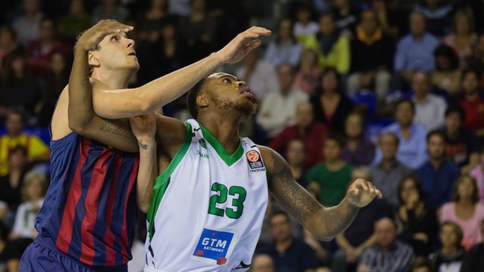Imagen de archivo de DeShaun Thomas en el Barça-Nanterre