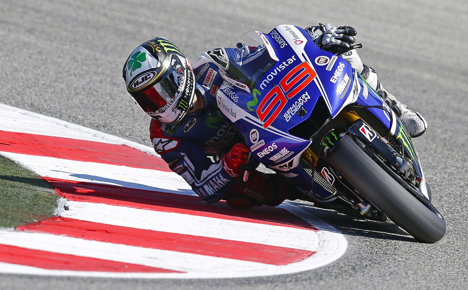 El piloto de Yamaha Jorge Lorenzo, en el circuito de San Marino.
