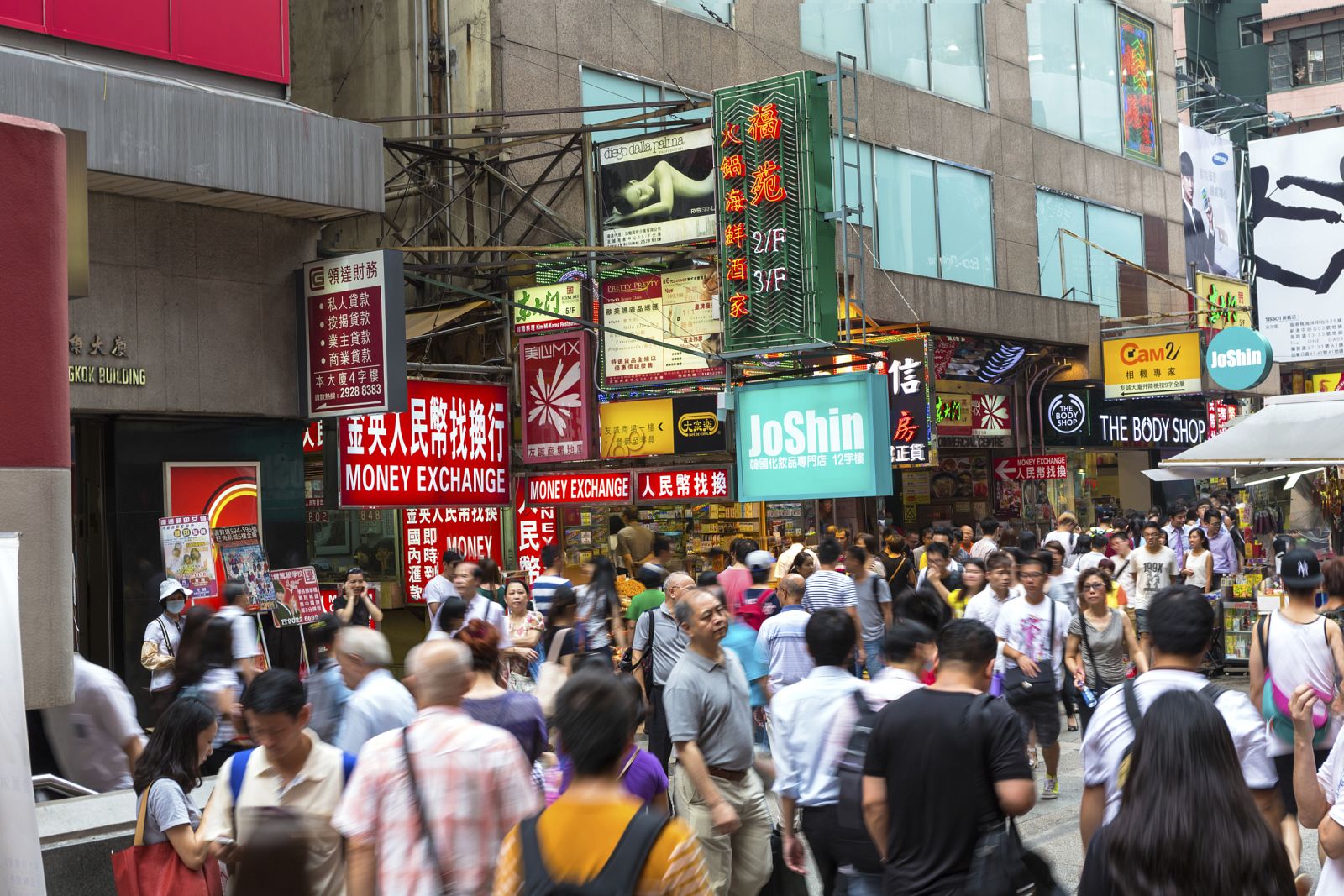 La calle Hong Kong en Chinatown, Nueva York.
