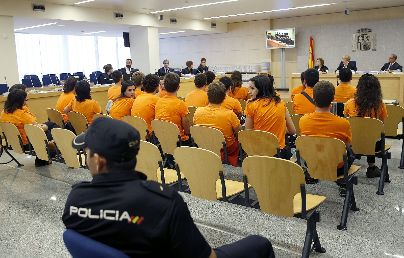 La AN ha iniciado  el juicio a los presuntos miembros de la organización juvenil Segi.