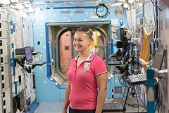 La primera cosmonauta de la historia en la Estación Espacial Internacional