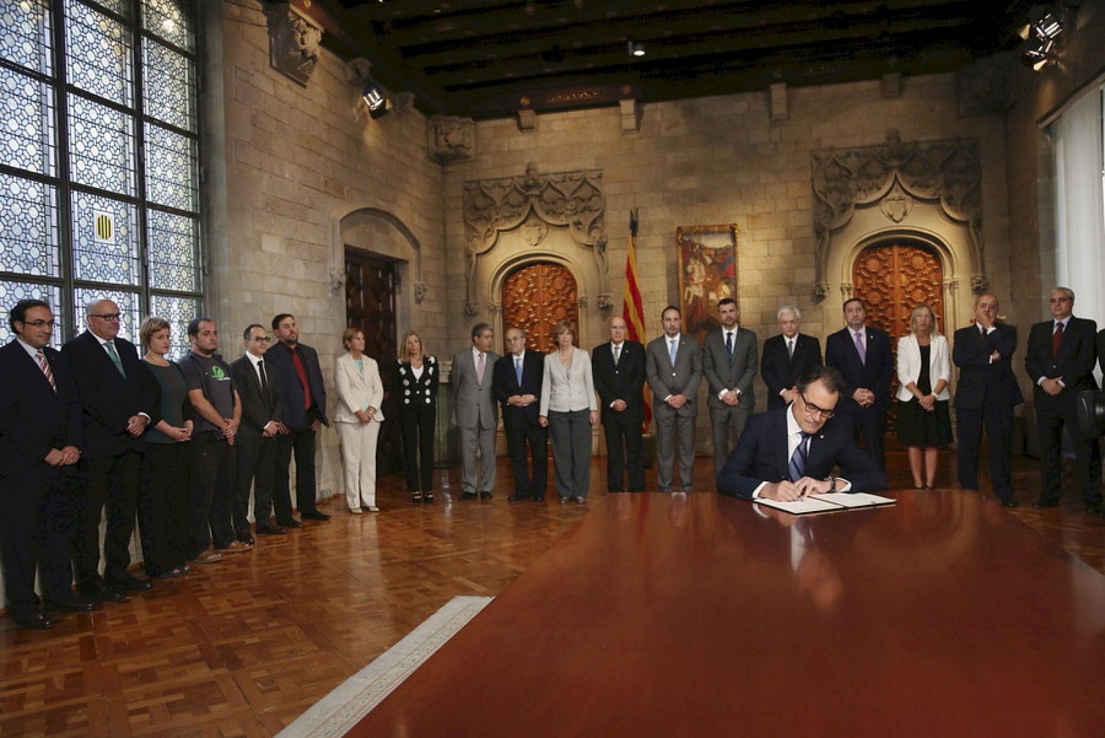 Artur Mas firma el decreto de convocatoria de la consulta del 9N