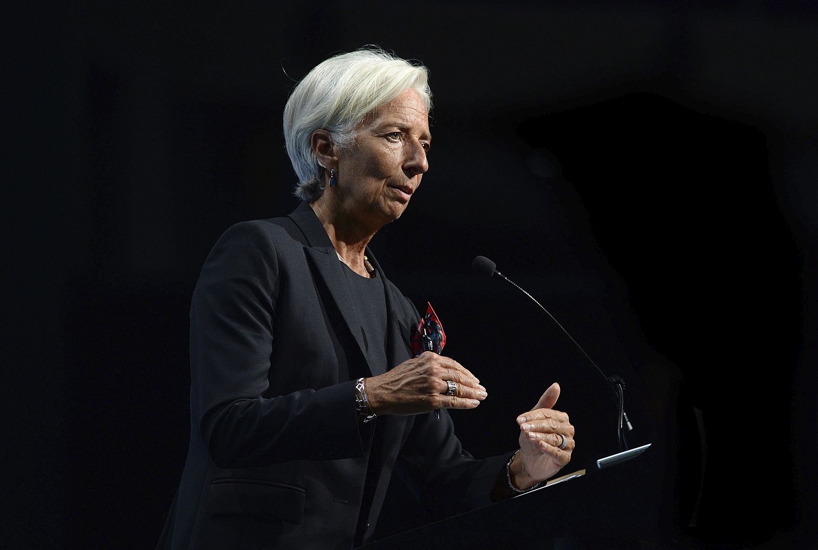 La directora gerente del FMI, Christine Lagarde