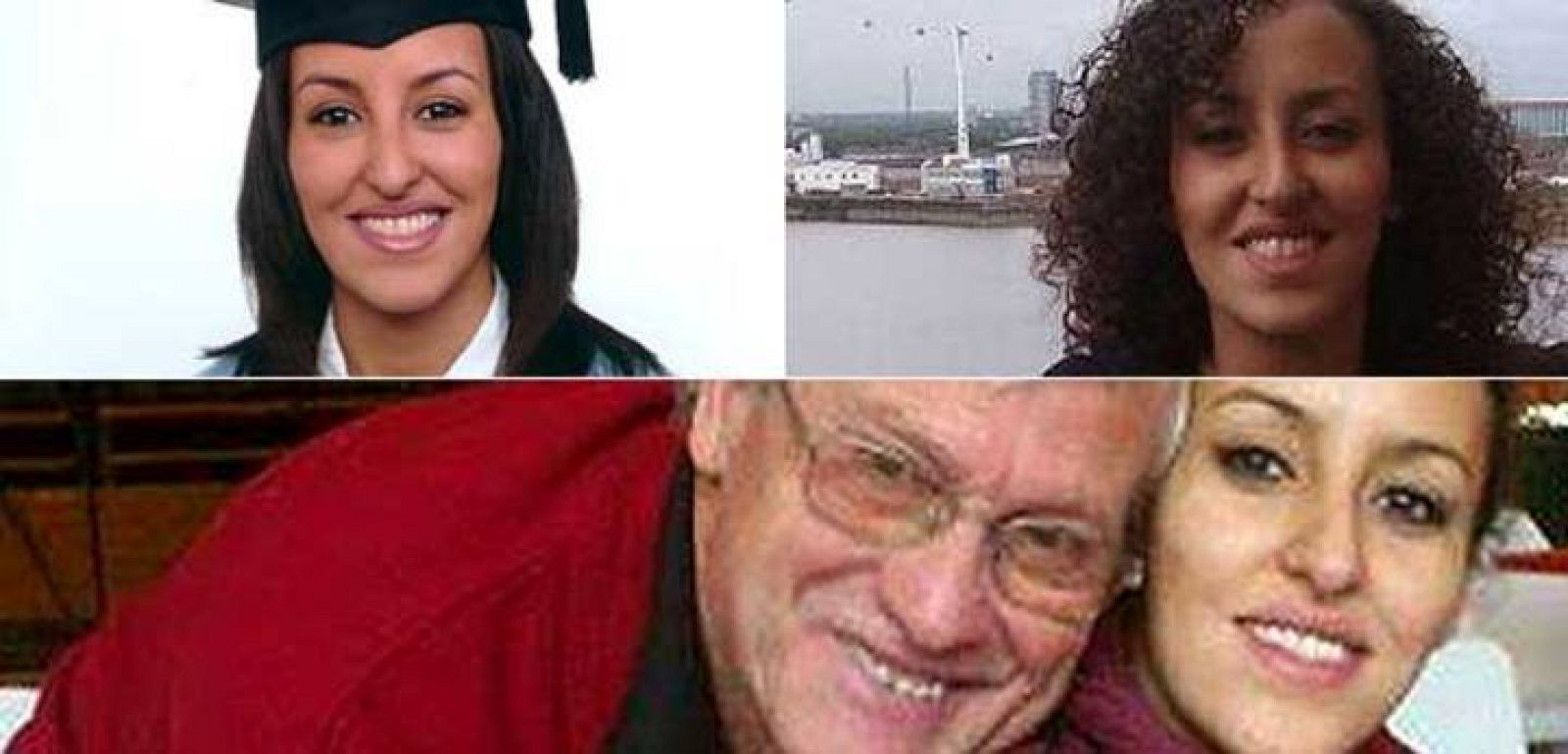 La joven española de origen saharaui Mayuba Handidaf, de vacaciones, y con su padre adoptivo en Valencia.