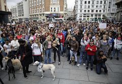 Varios cientos de personas se concentran en Madrid para apoyar a la auxiliar de enfermería
