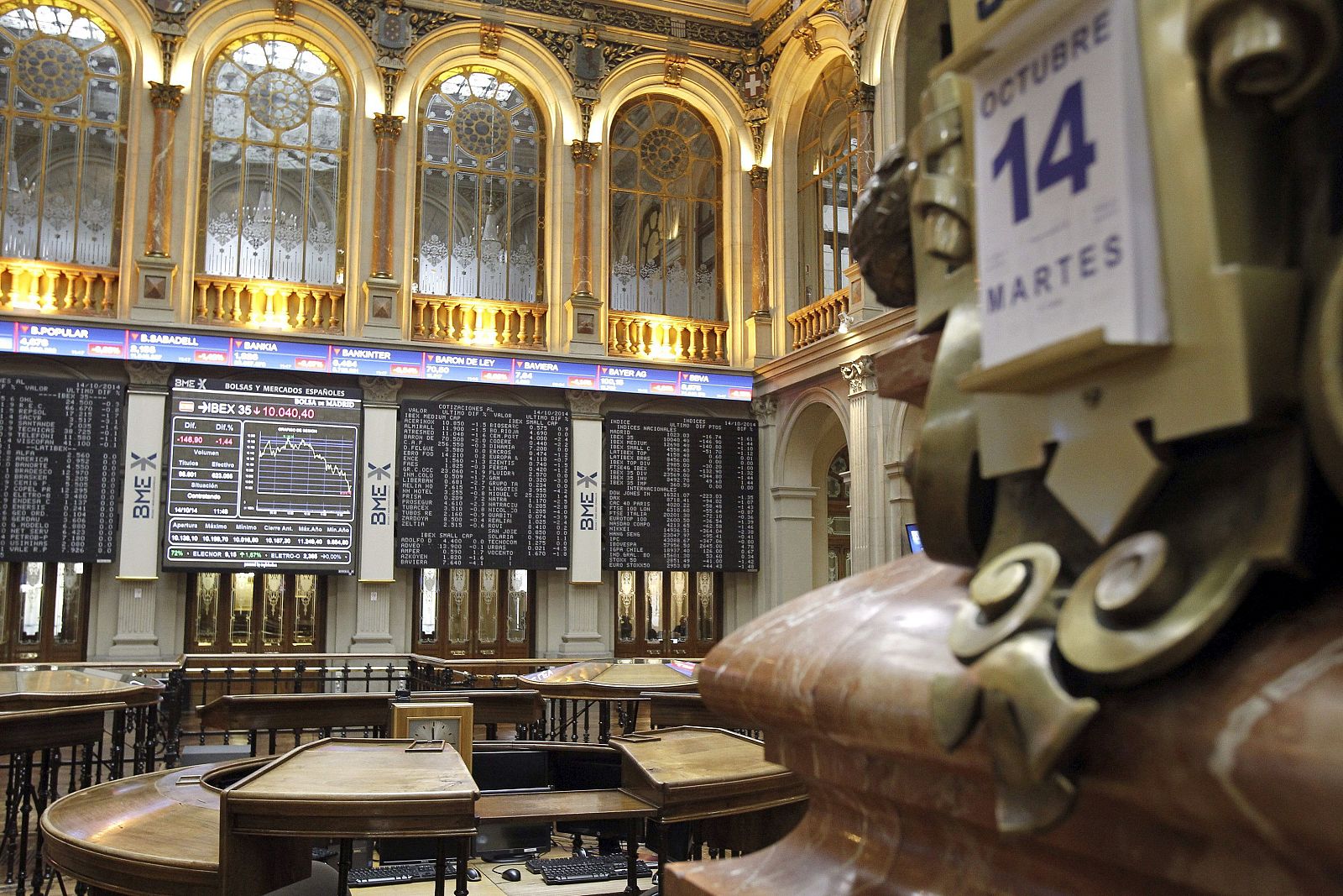 Vista general de la Bolsa de Madrid
