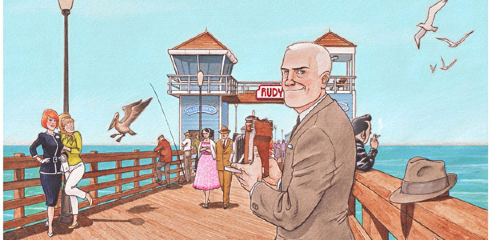 Ilustración de 'Cazador de sonrisaas', de Agustín Ferrer