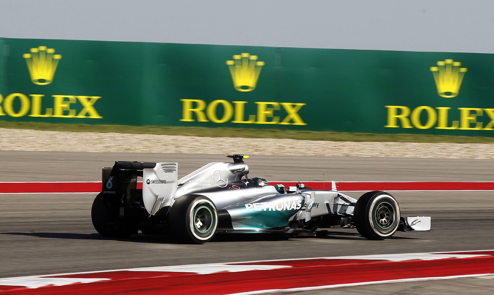 Mercedes Formula One driver Nico Rosberg of Germany drives during the third free practice session of the United States Grand Prix in Austin, Texas