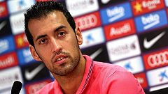 Busquets: "Del pubis hace tiempo que estoy bien"