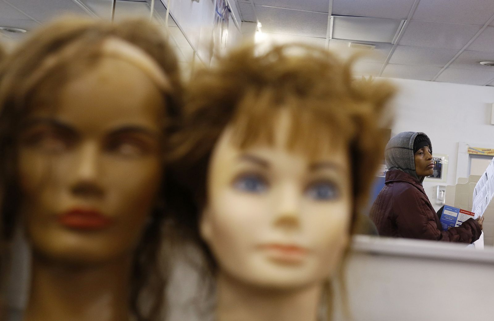 Colegio electoral en Chicago, este 4 de noviembre de 2014