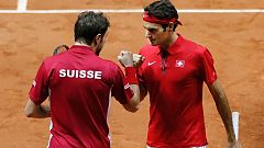 Suiza, a un paso de la Ensaladera tras ganar el dobles