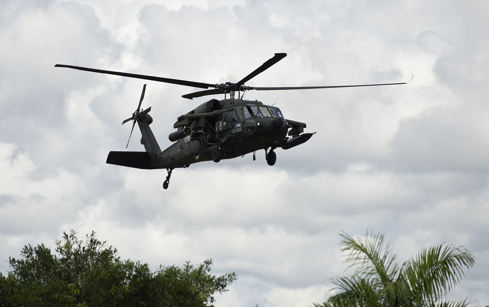 Helicóptero de las Fuerzas Armadas colombianas