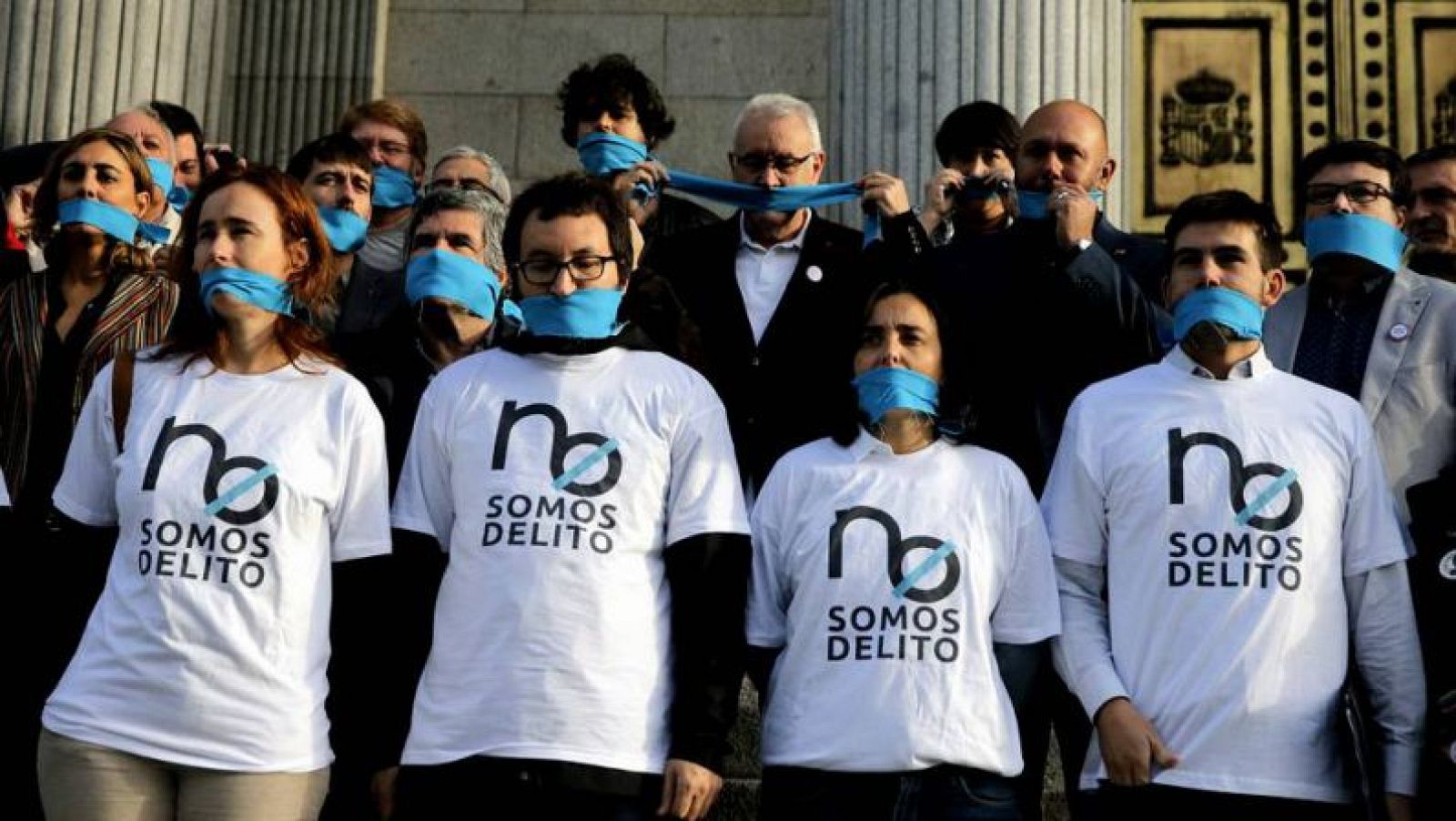 Imagen del pasado octubre de una protesta contra la ley de seguridad ciudadana