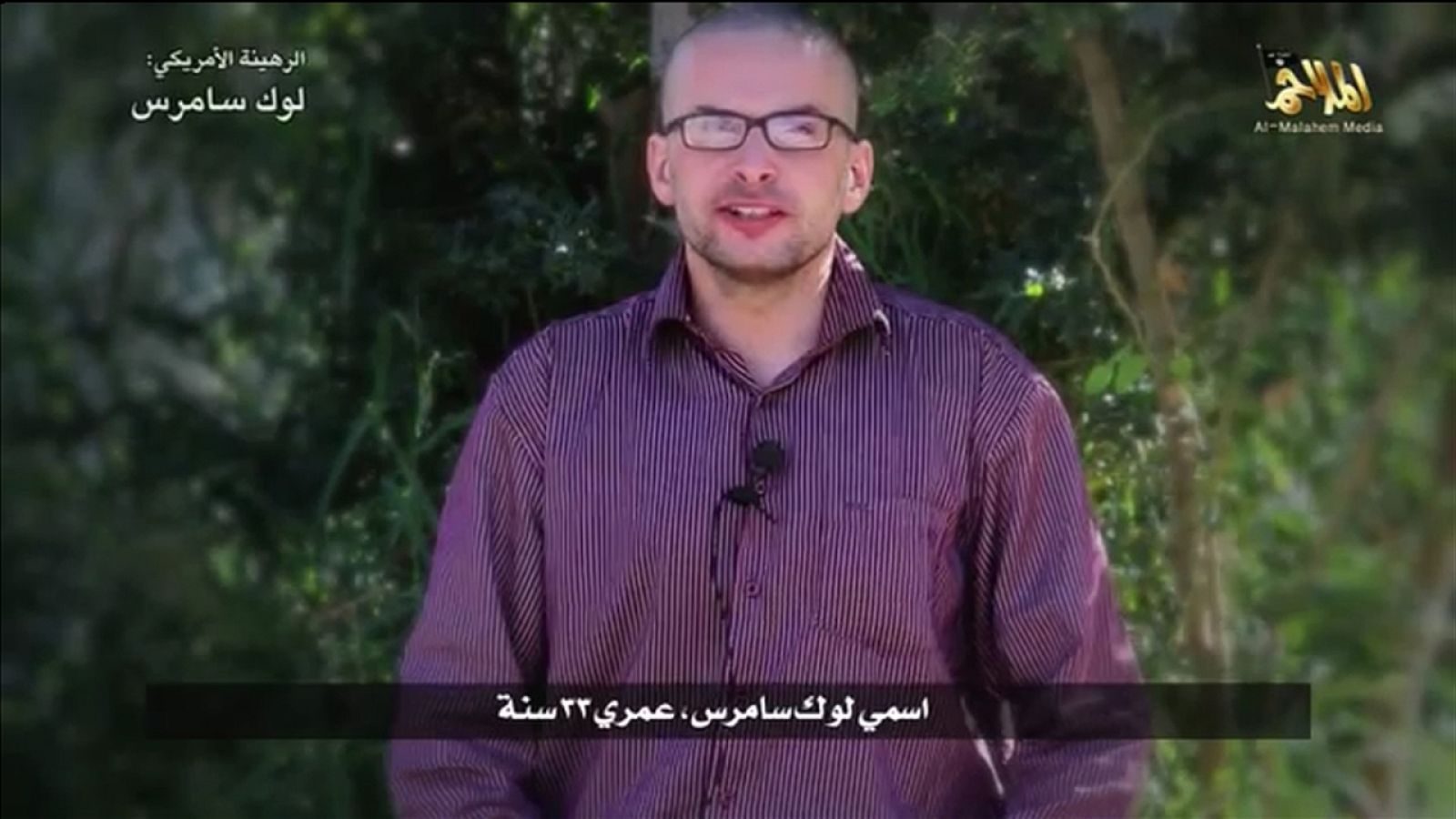 Grabación de Al Qaeda que muestra al estadounidese Luke Somers