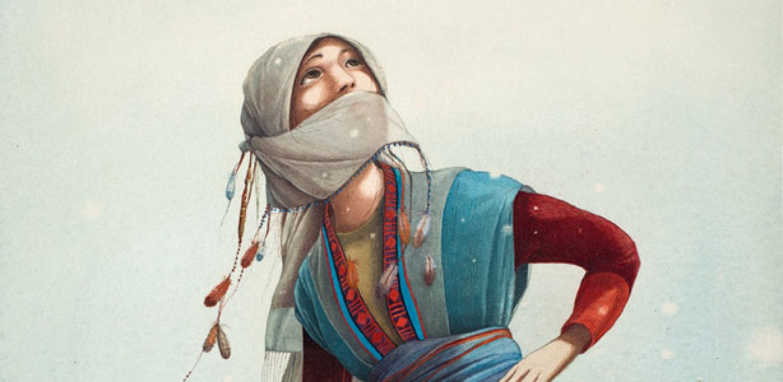 Fragmento de la ilustración sobre La Anunciación