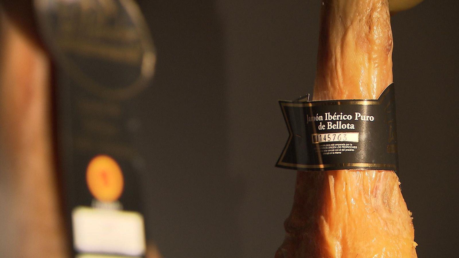 etiqueta antigua jamon iberico bellota