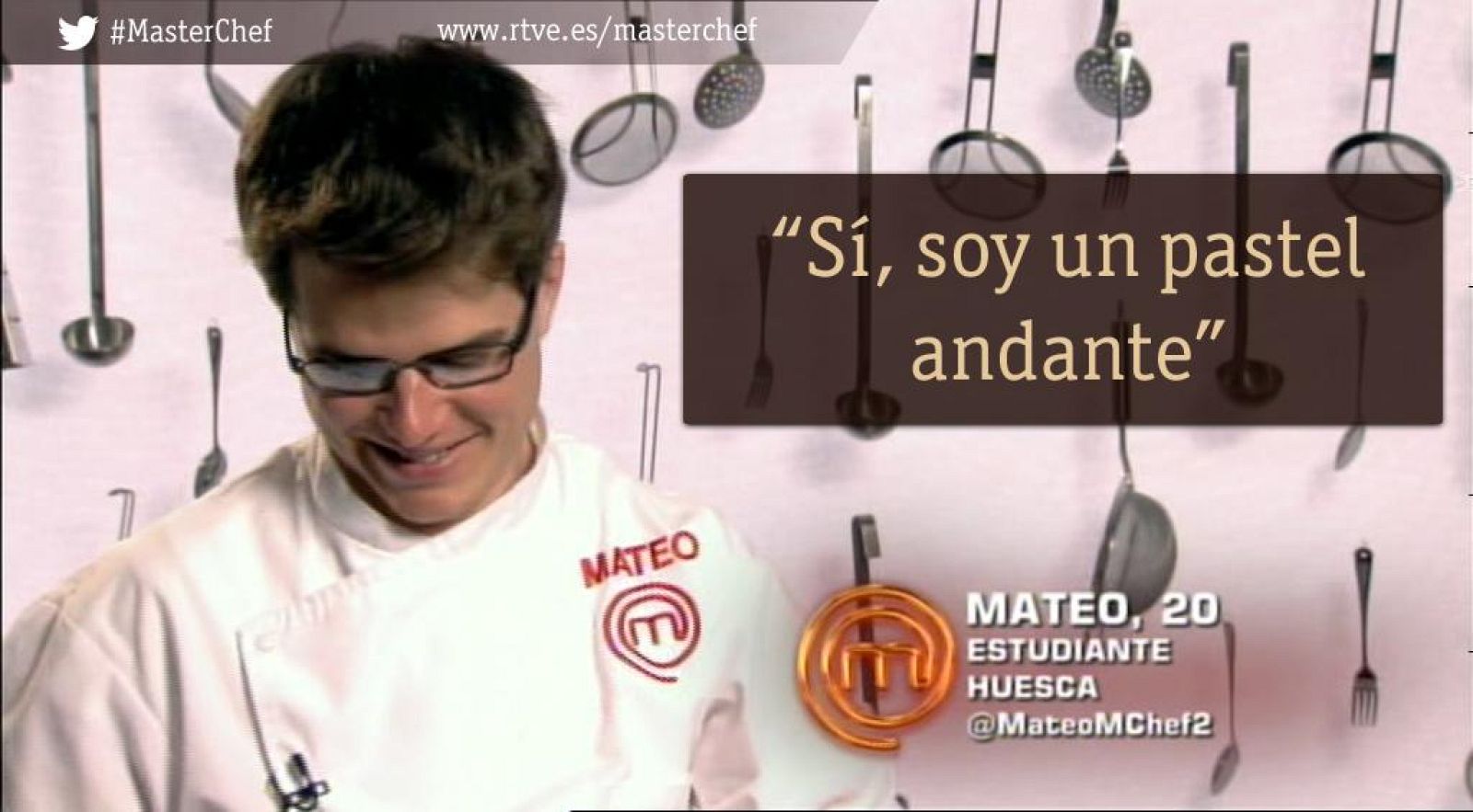 Mateo en el último programa de Masterchef 2