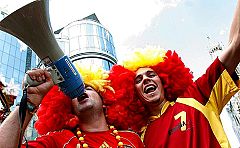15.000 españoles y 40.000 alemanes  toman Viena para vivir la final de la Eurocopa