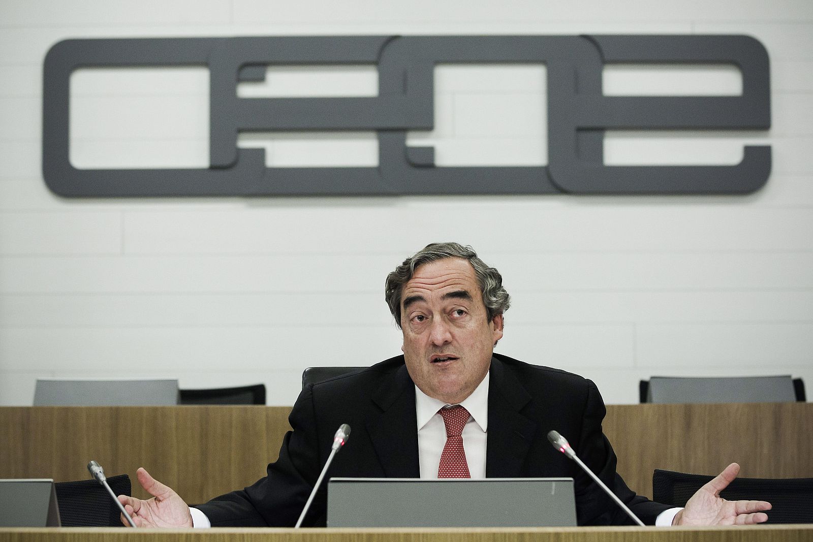 El presidente de la CEOE, Juan Rosell