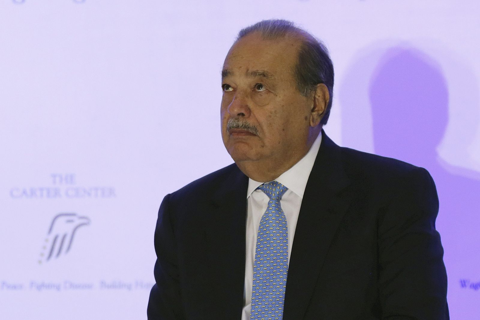 Carlos Slim, durante un acto benéfico en Ciudad de México este mes