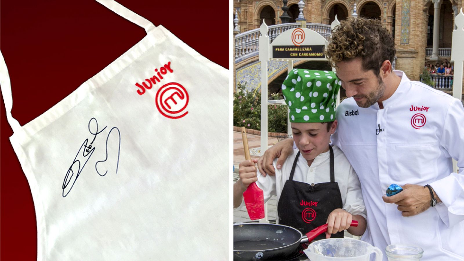 Consigue el delantal de MasterChef Junior firmado por David Bisbal
