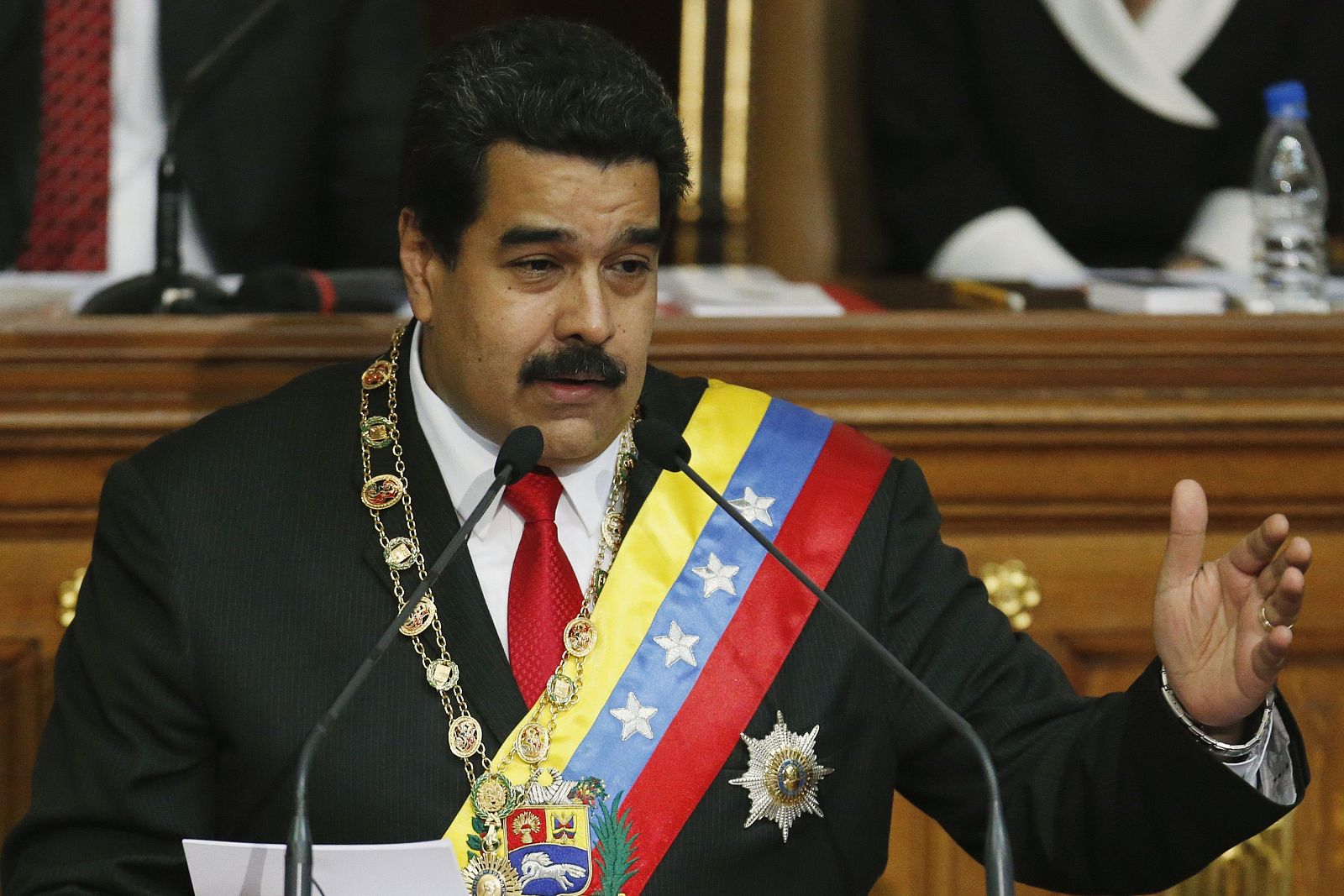 Maduro delivers his annual State of the Nation address at the National Assembly in Caracas