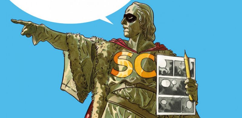 Un Colón con antifaz preside un Salón del Cómic solidario con Charlie Hebdo