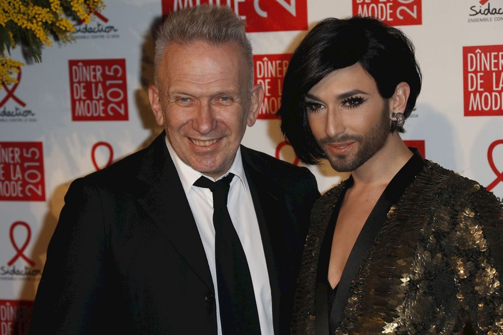 Jean Paul Gaultier y Conchita Wurst